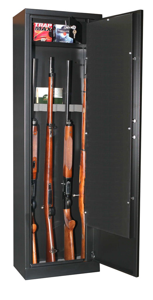 Dulap 8 arme cu cutie interioara, negru, 150x45x28,5 cm